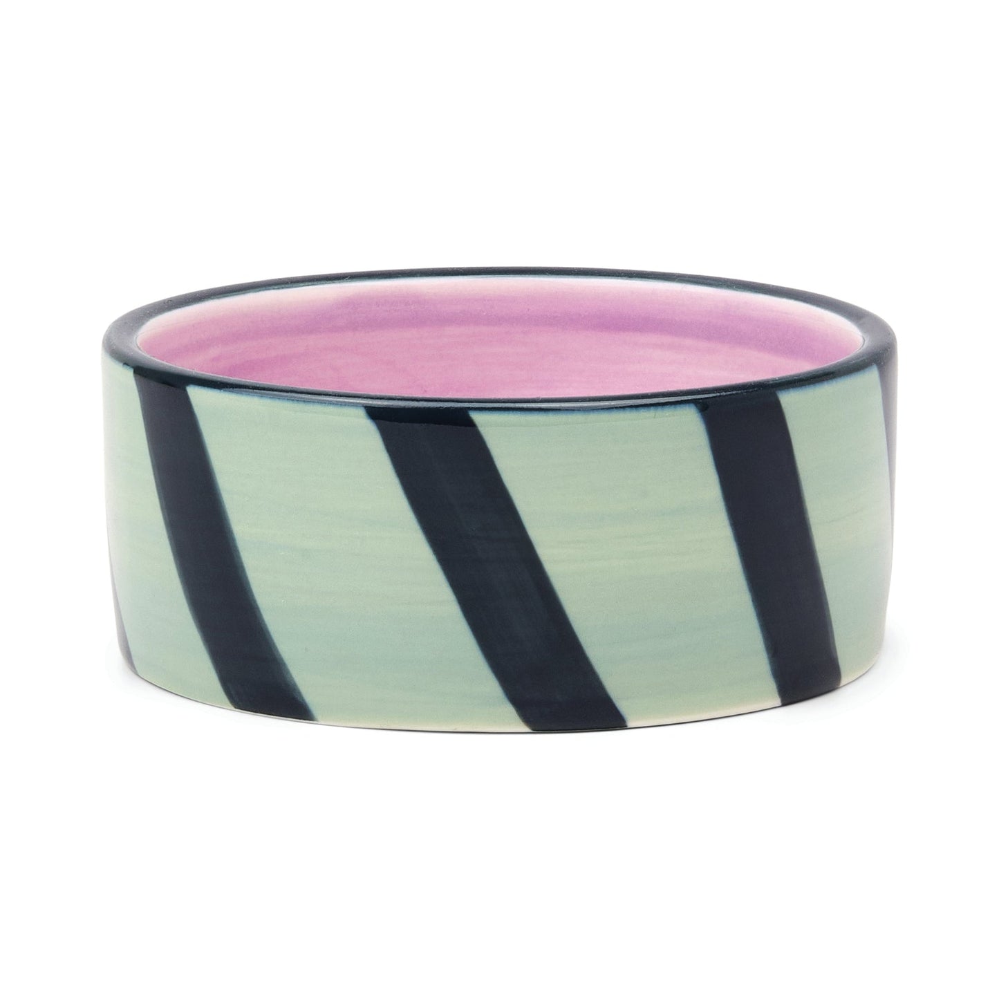 Heres How | 'Izzy' Wine Coaster - Blue & Green Stripe - The Malo Life
