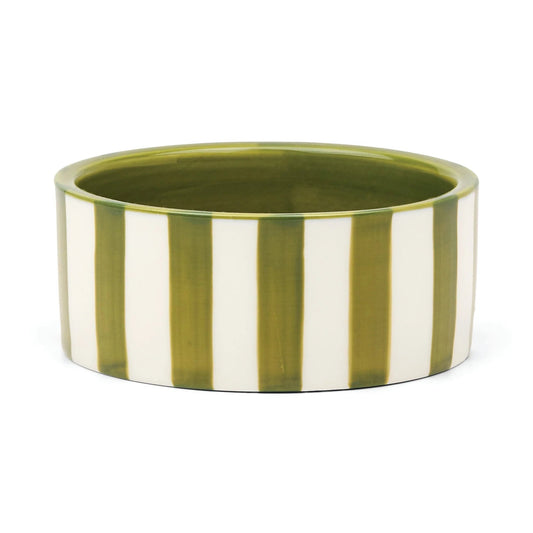 Heres How | 'Izzy' Wine Coaster - Green Stripe - The Malo Life