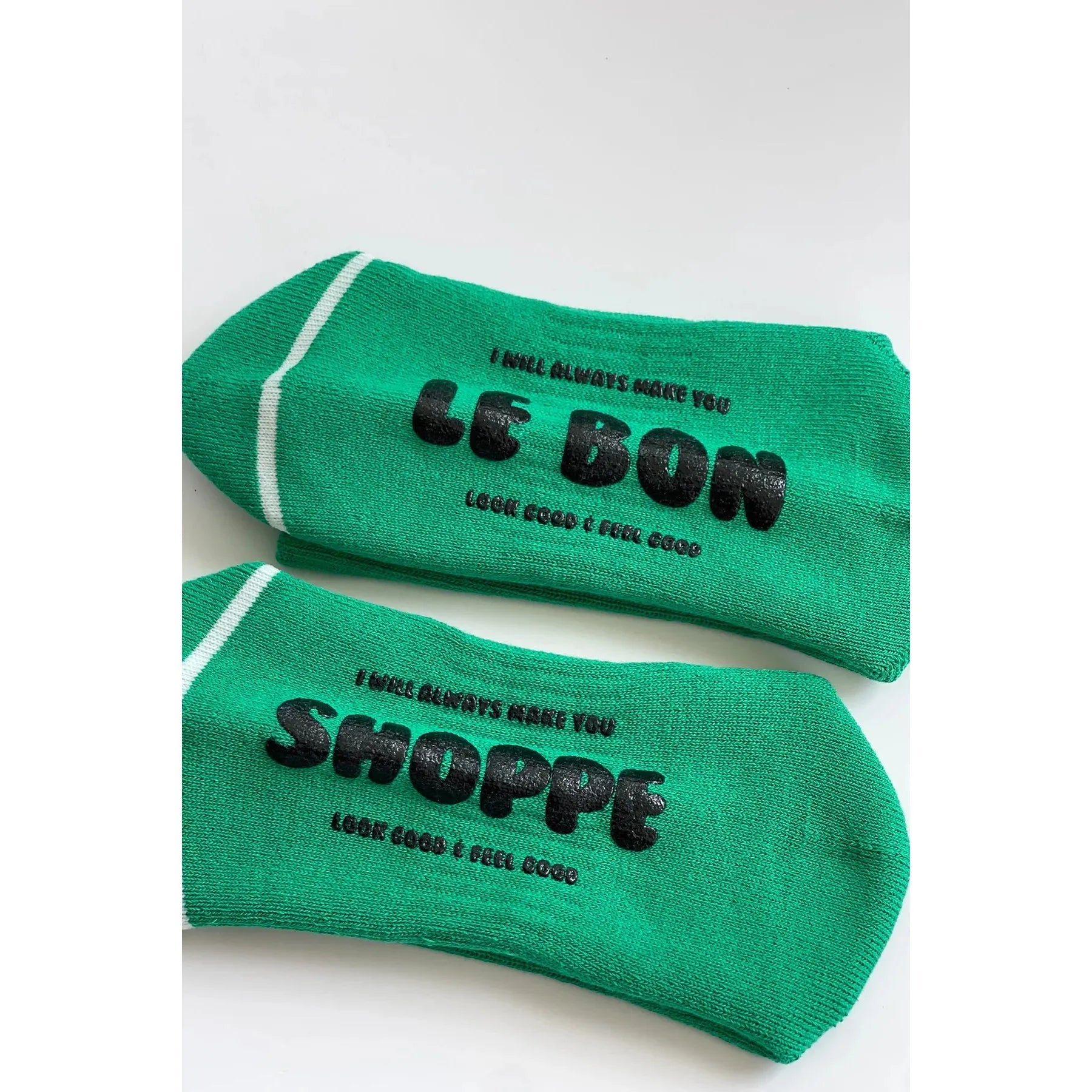 Le Bon Shoppe | Hugger Socks - Green/Black - The Malo Life
