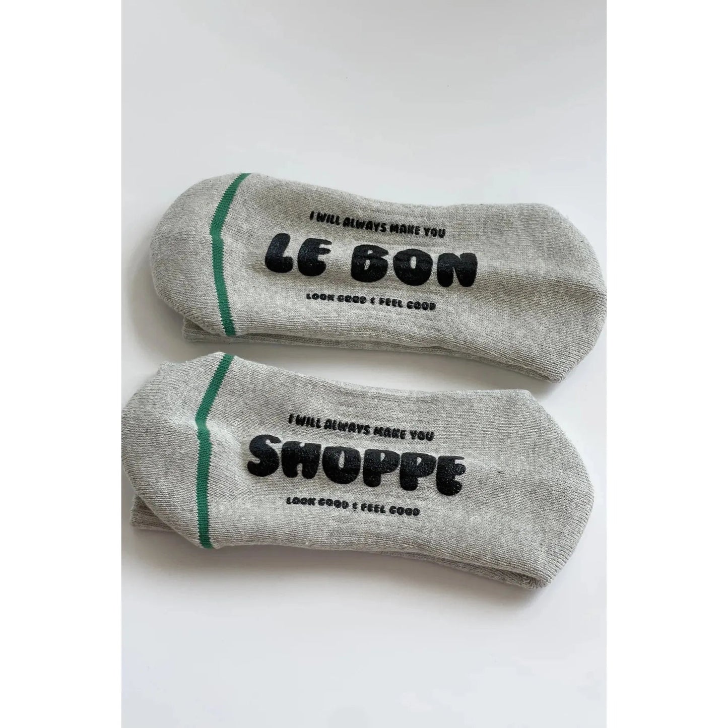 Le Bon Shoppe | Hugger Socks - Heather Grey/Black - The Malo Life