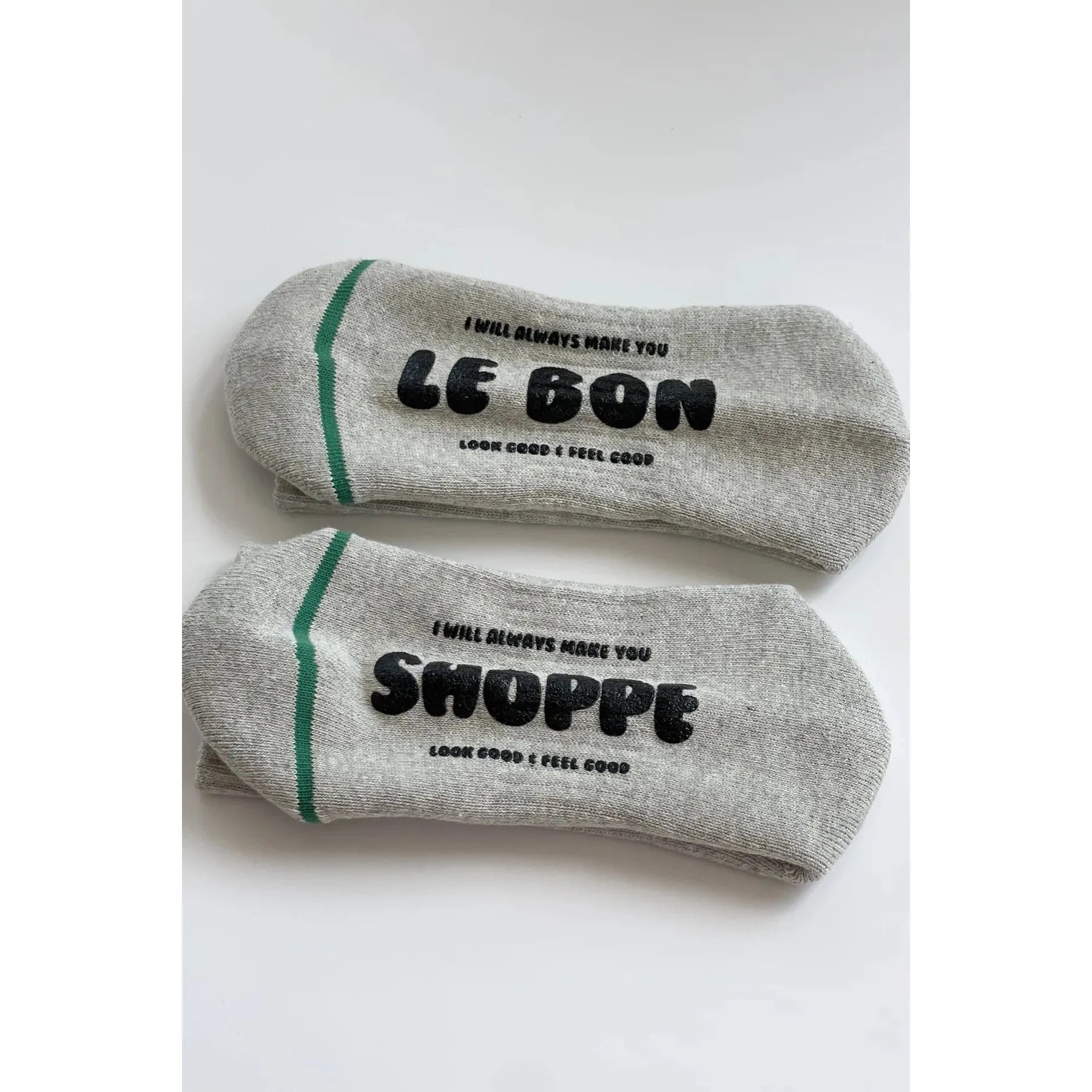 Le Bon Shoppe | Hugger Socks - Heather Grey/Black - The Malo Life