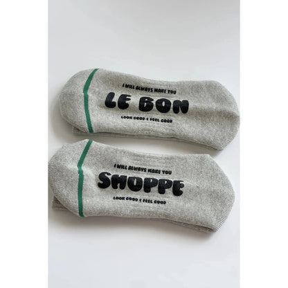 Le Bon Shoppe | Hugger Socks - Heather Grey/Black - The Malo Life