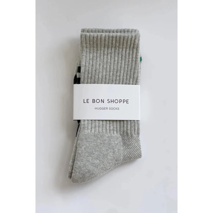 Le Bon Shoppe | Hugger Socks - Heather Grey/Black - The Malo Life