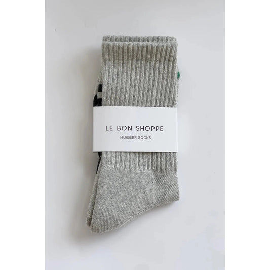 Le Bon Shoppe | Hugger Socks - Heather Grey/Black - The Malo Life