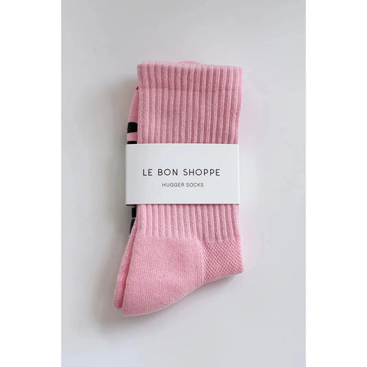 Le Bon Shoppe | Hugger Socks - Pink/Black - The Malo Life