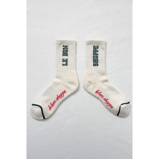 Le Bon Shoppe | 'Preppy' Socks - Canvas/Green - The Malo Life