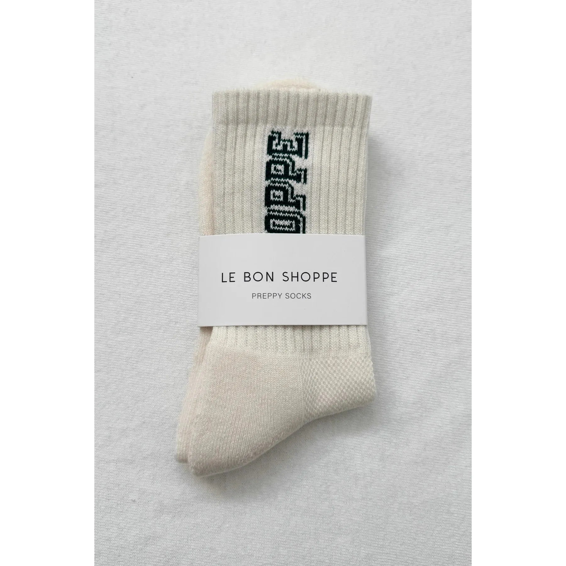 Le Bon Shoppe | 'Preppy' Socks - Canvas/Green - The Malo Life