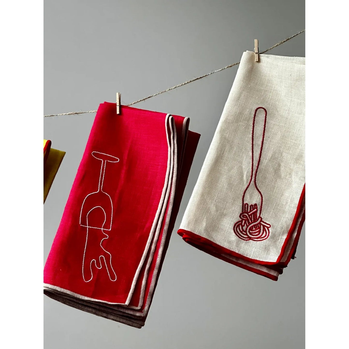 Maegen | 'Spaghetti' Napkin - White - The Malo Life