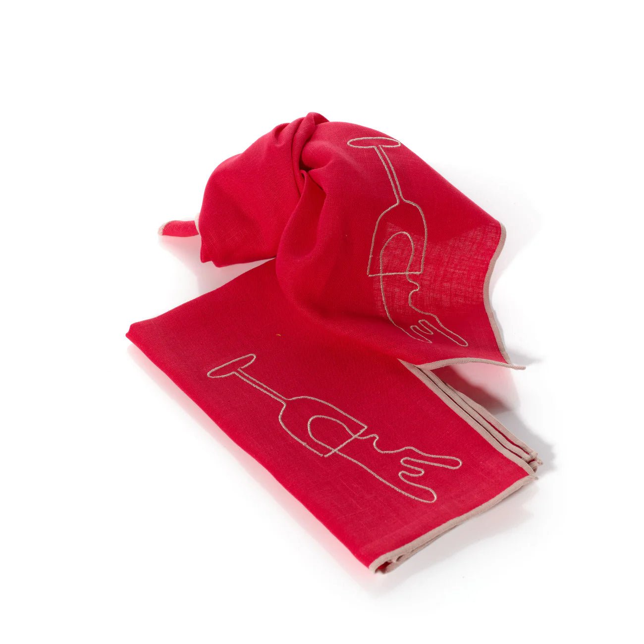 Maegen | 'Wine' Napkin - Red - The Malo Life