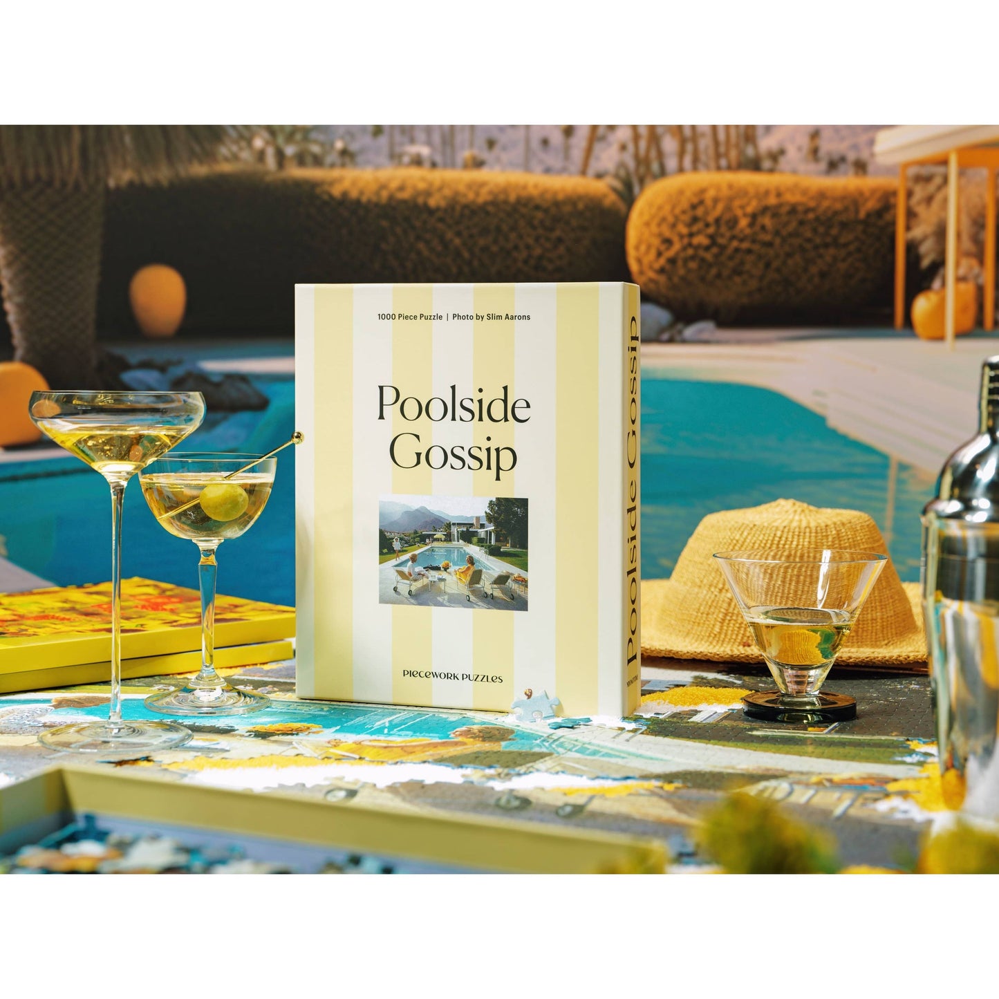 Piecework | 'Poolside Gossip' Slim Aarons Collab - 1000 Piece Puzzle - The Malo Life