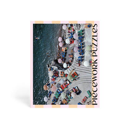 Piecework | 'Positano Beach' Slim Aarons Collab - 1000 pieces puzzle - The Malo Life