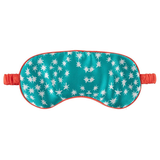 Silk Eye Mask / "Teal Stars" - The Malo Life
