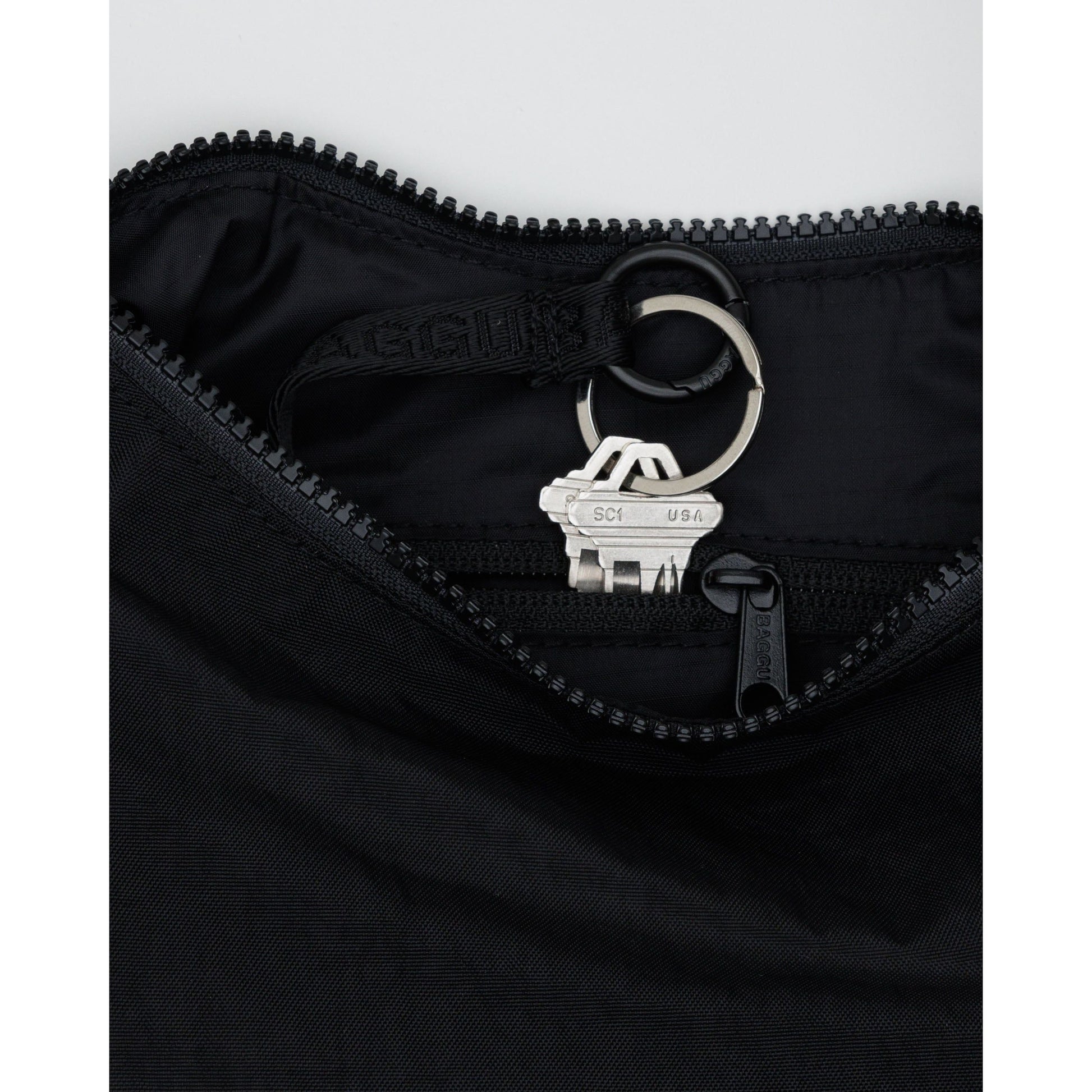 Small Nylon Crescent Bag - Black - The Malo Life