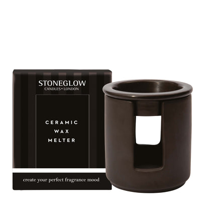 Stoneglow | Ceramic Wax Melter – Black - The Malo Life