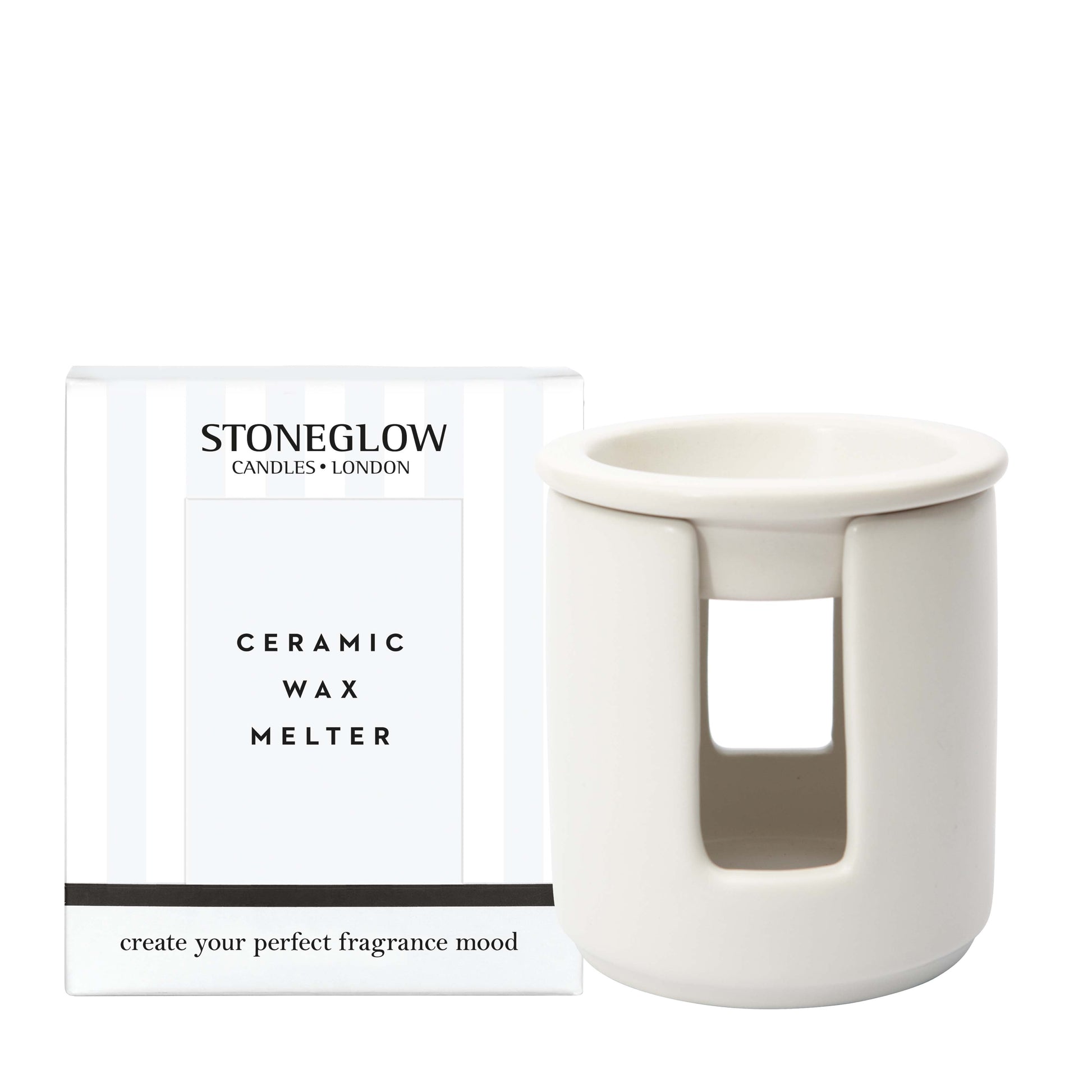 Stoneglow | Ceramic Wax Melter – White - The Malo Life