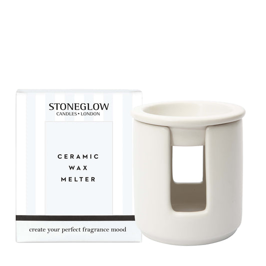 Stoneglow | Ceramic Wax Melter – White - The Malo Life